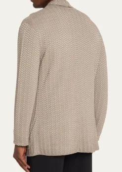 Giorgio ArmaniMen's Ottoman Chevron Single-Breasted Jacket