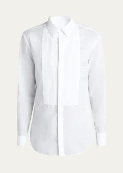 Giorgio ArmaniMen's Pleated Bib Tuxedo Shirt