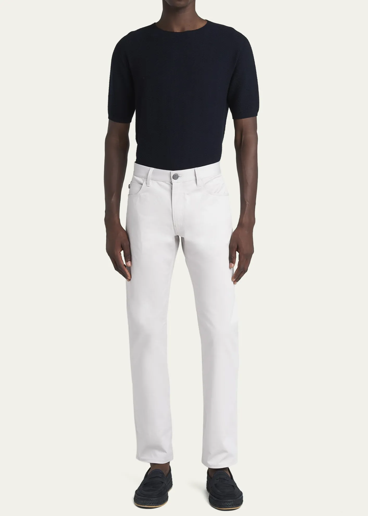 Giorgio ArmaniMen's 5-Pocket Stretch Cotton Pants