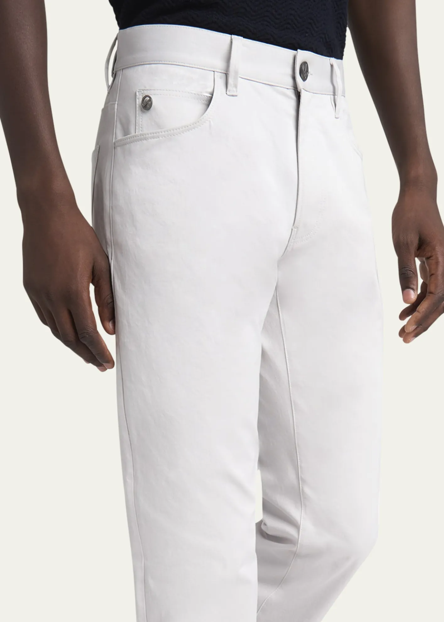 Giorgio ArmaniMen's 5-Pocket Stretch Cotton Pants