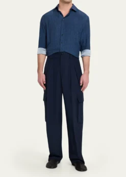 Giorgio ArmaniMen's Relaxed Fit Cargo Trousers