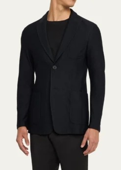 Giorgio ArmaniMen's Rice Stitch Sport Coat