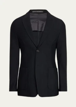 Giorgio ArmaniMen's Rice Stitch Sport Coat