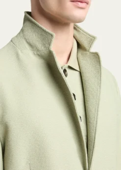 Giorgio ArmaniMen's Seersucker Patch-Pocket Blazer