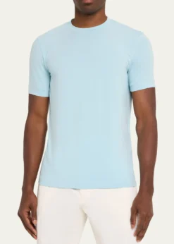 Giorgio ArmaniMen's Short-Sleeved Cotton Jersey T-Shirt