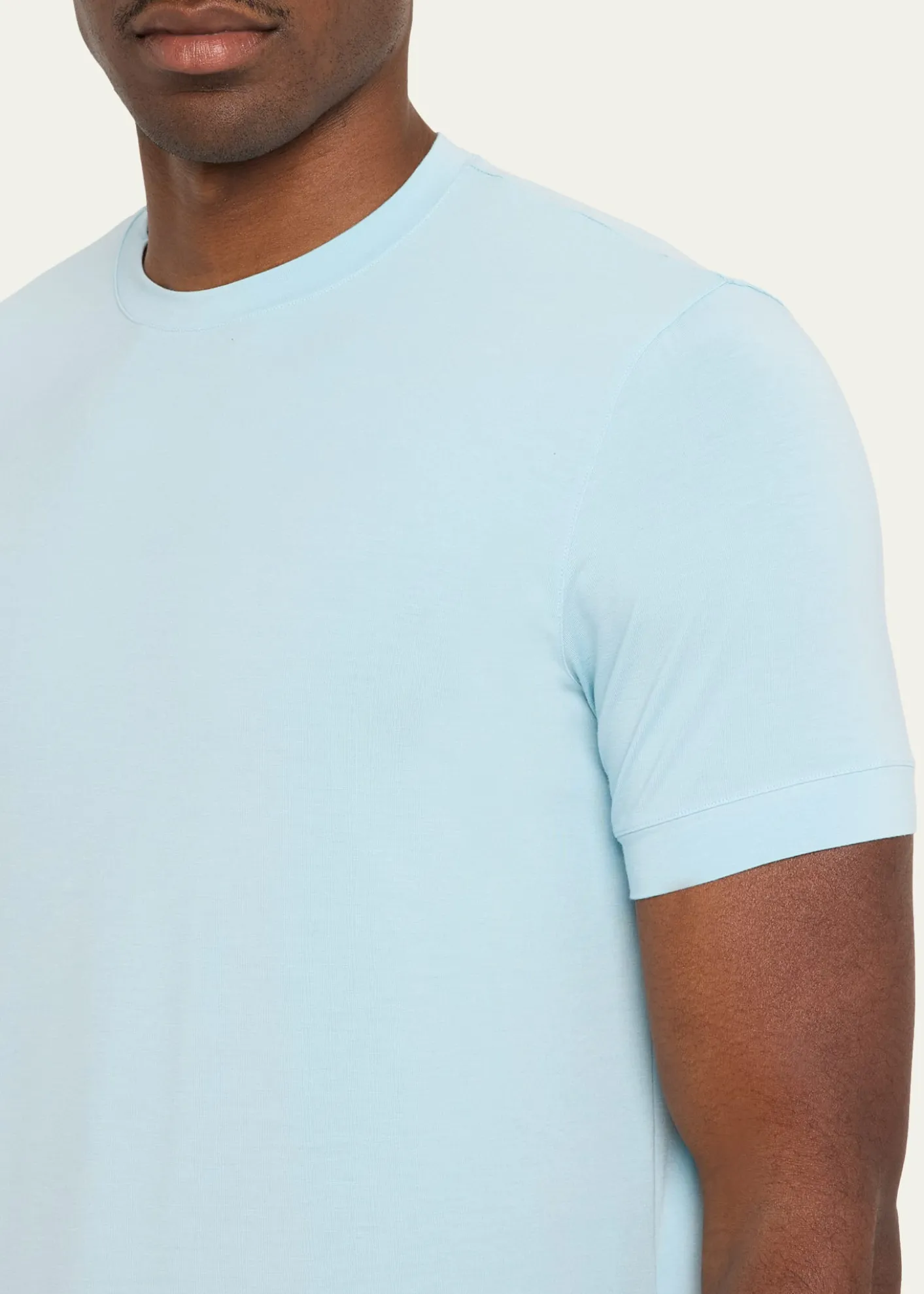 Giorgio ArmaniMen's Short-Sleeved Cotton Jersey T-Shirt