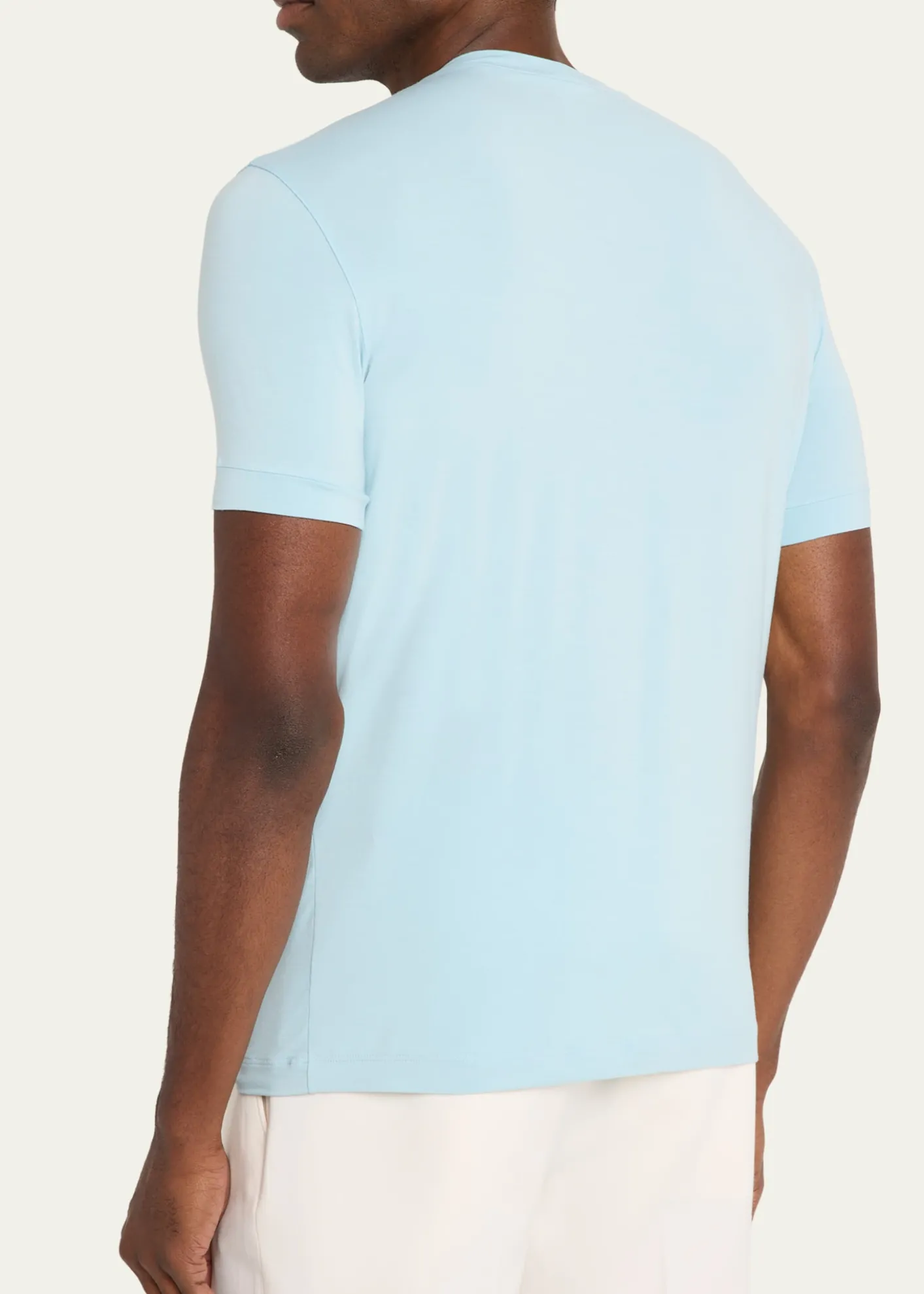 Giorgio ArmaniMen's Short-Sleeved Cotton Jersey T-Shirt