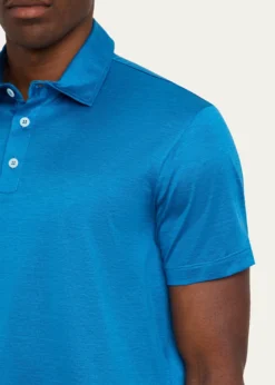 Giorgio ArmaniMen's Silk and Cotton Polo Shirt