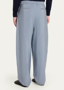 Giorgio ArmaniMen's Silk Wide-Leg Trousers