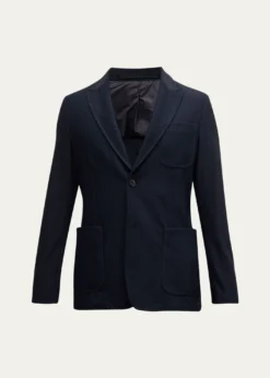 Giorgio ArmaniMen's Single-Breasted Rice Stitch Sport Coat
