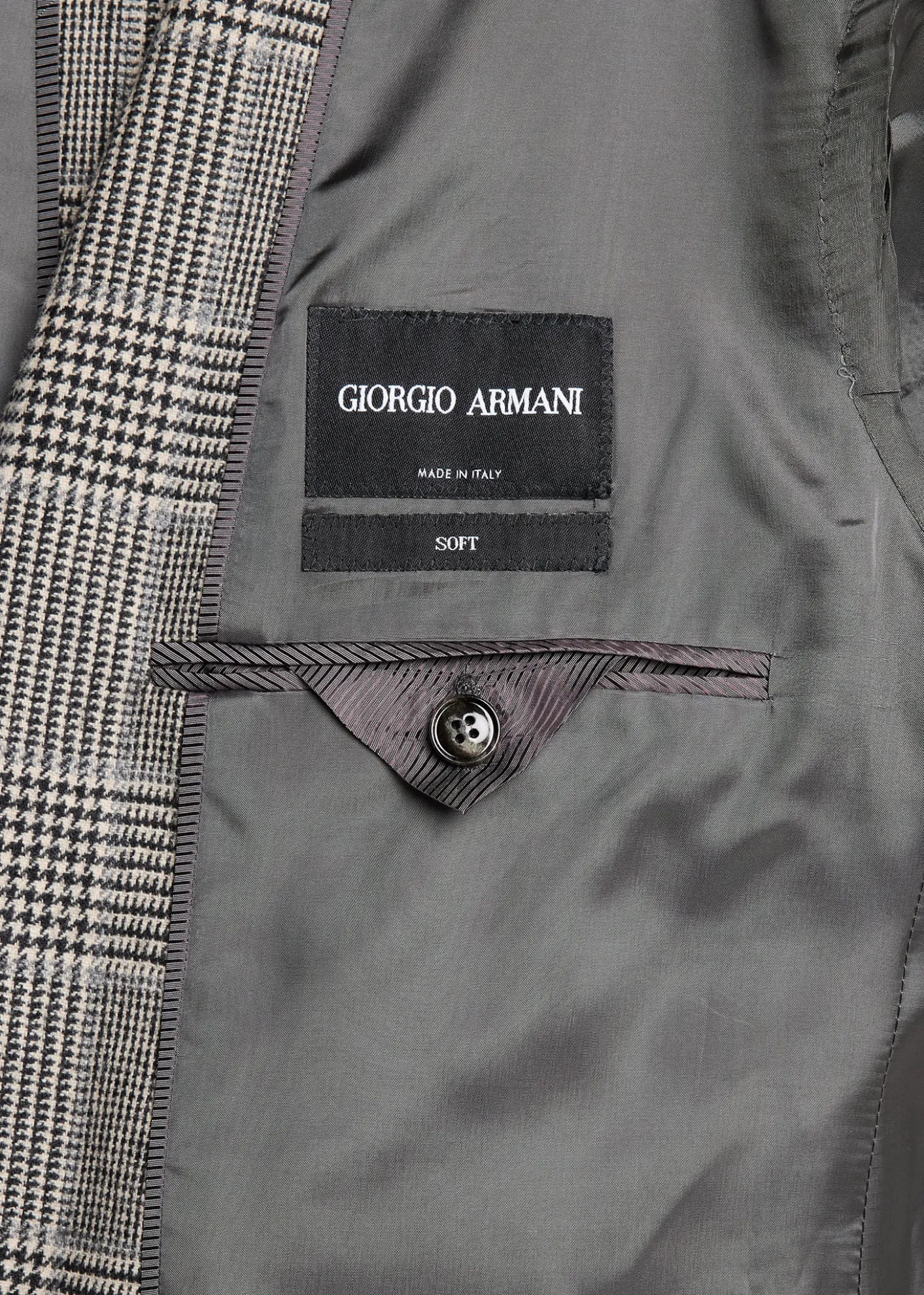 Giorgio ArmaniMen's Soft Glen Plaid Single-Breasted Sport Coat