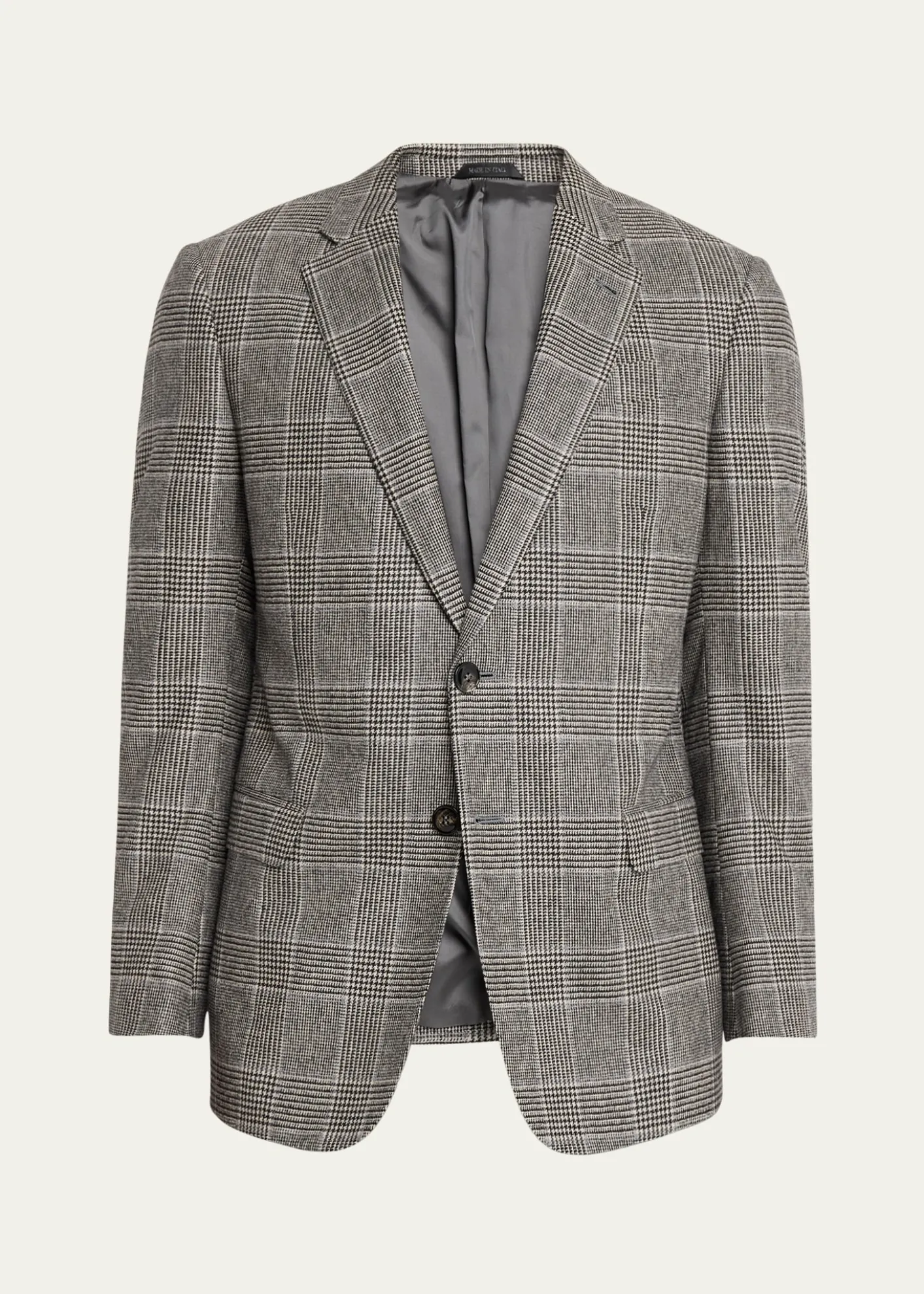 Giorgio ArmaniMen's Soft Glen Plaid Single-Breasted Sport Coat