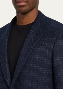 Giorgio ArmaniMen's Soft Line Check Single-Breasted Sport Coat