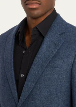 Giorgio ArmaniMen's Soft Line Chevron Single-Breasted Sport Coat
