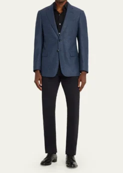 Giorgio ArmaniMen's Soft Line Chevron Single-Breasted Sport Coat