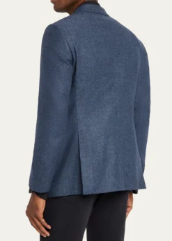 Giorgio ArmaniMen's Soft Line Chevron Single-Breasted Sport Coat
