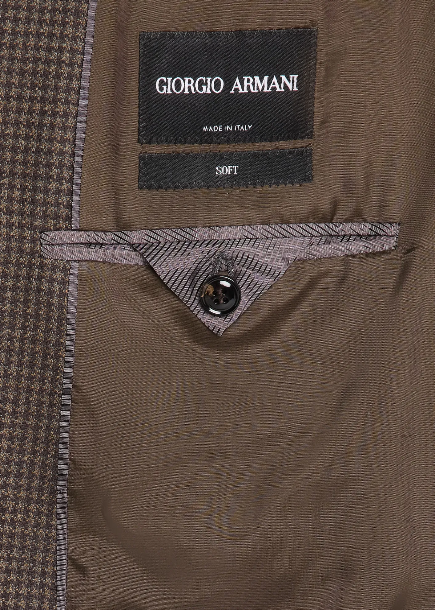 Giorgio ArmaniMen's Soft Line Houndstooth Single-Breasted Sport Coat