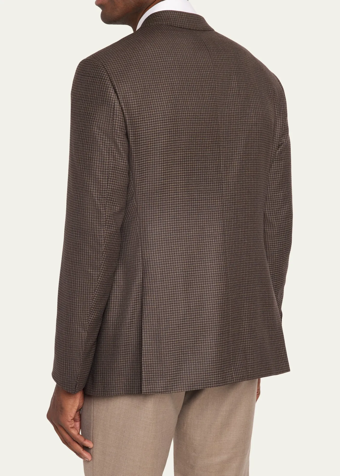Giorgio ArmaniMen's Soft Line Houndstooth Single-Breasted Sport Coat