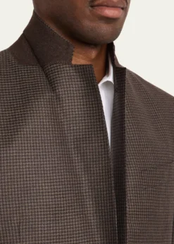 Giorgio ArmaniMen's Soft Line Houndstooth Single-Breasted Sport Coat