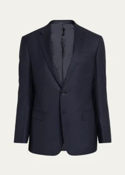 Giorgio ArmaniMen's Soft Prince of Wales Single-Breasted Sport Coat
