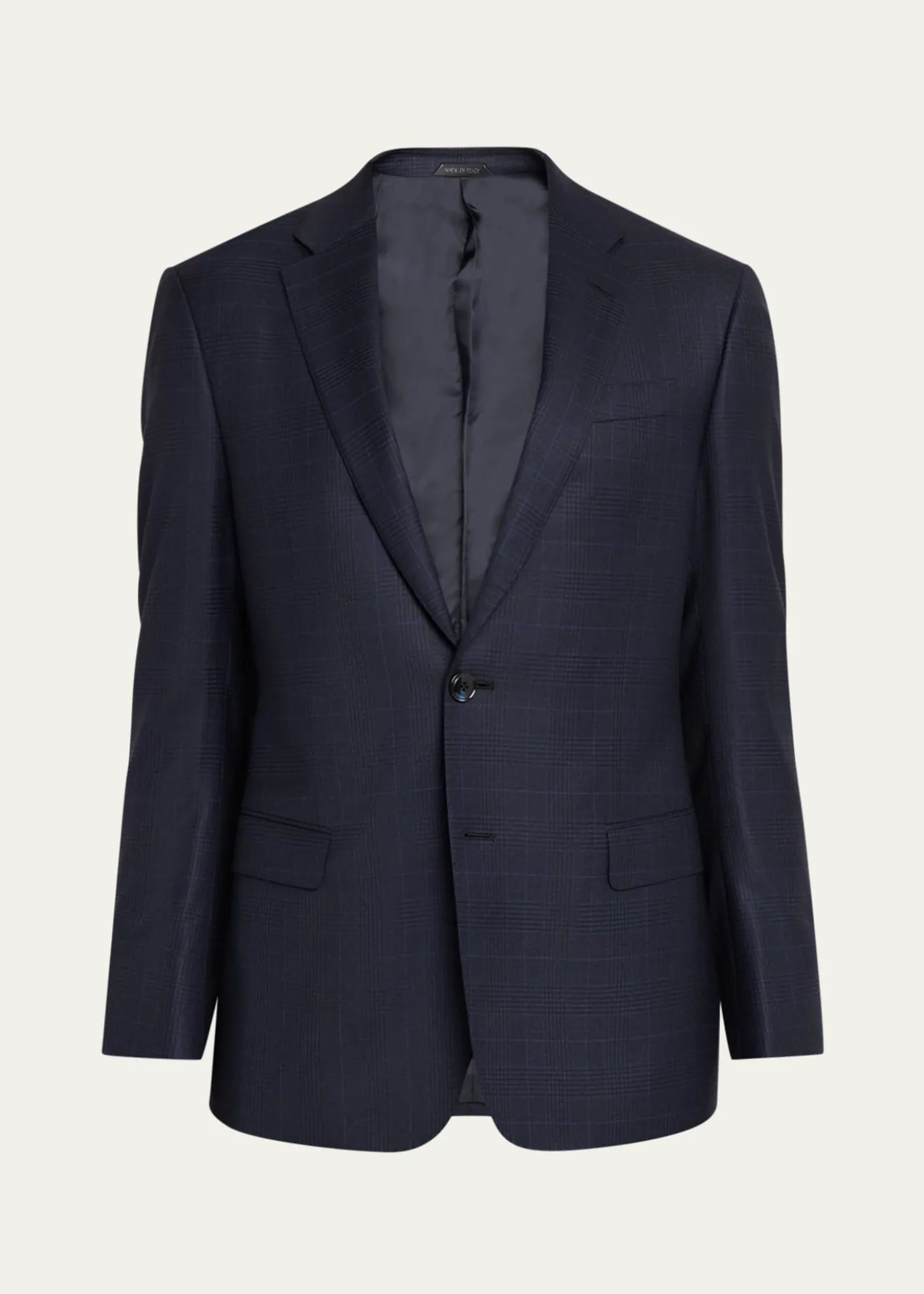 Giorgio ArmaniMen's Soft Prince of Wales Single-Breasted Sport Coat