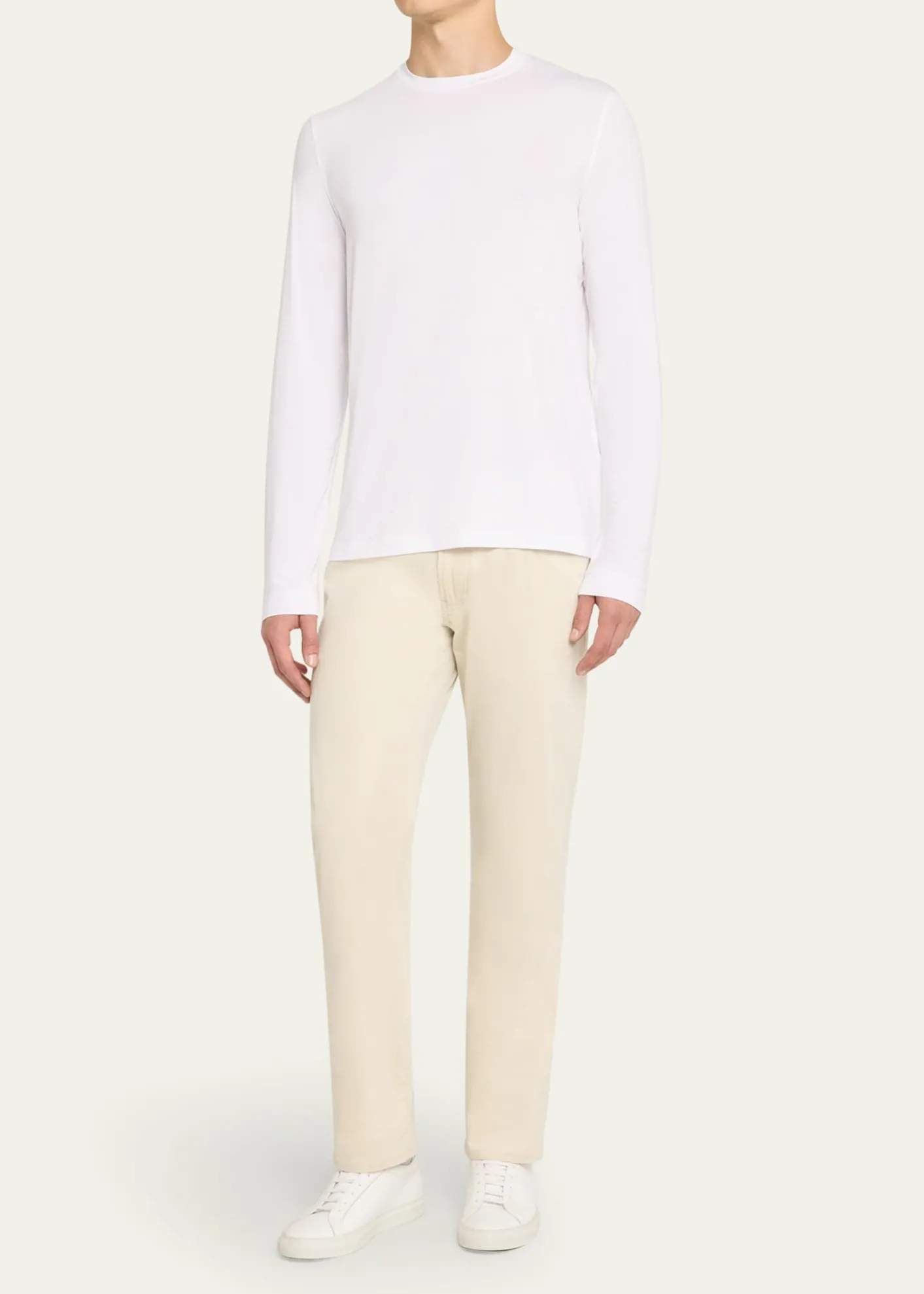 Giorgio ArmaniMen's Solid Cotton T-Shirt