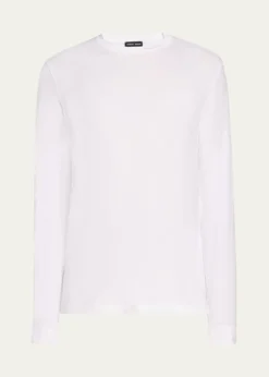 Giorgio ArmaniMen's Solid Cotton T-Shirt