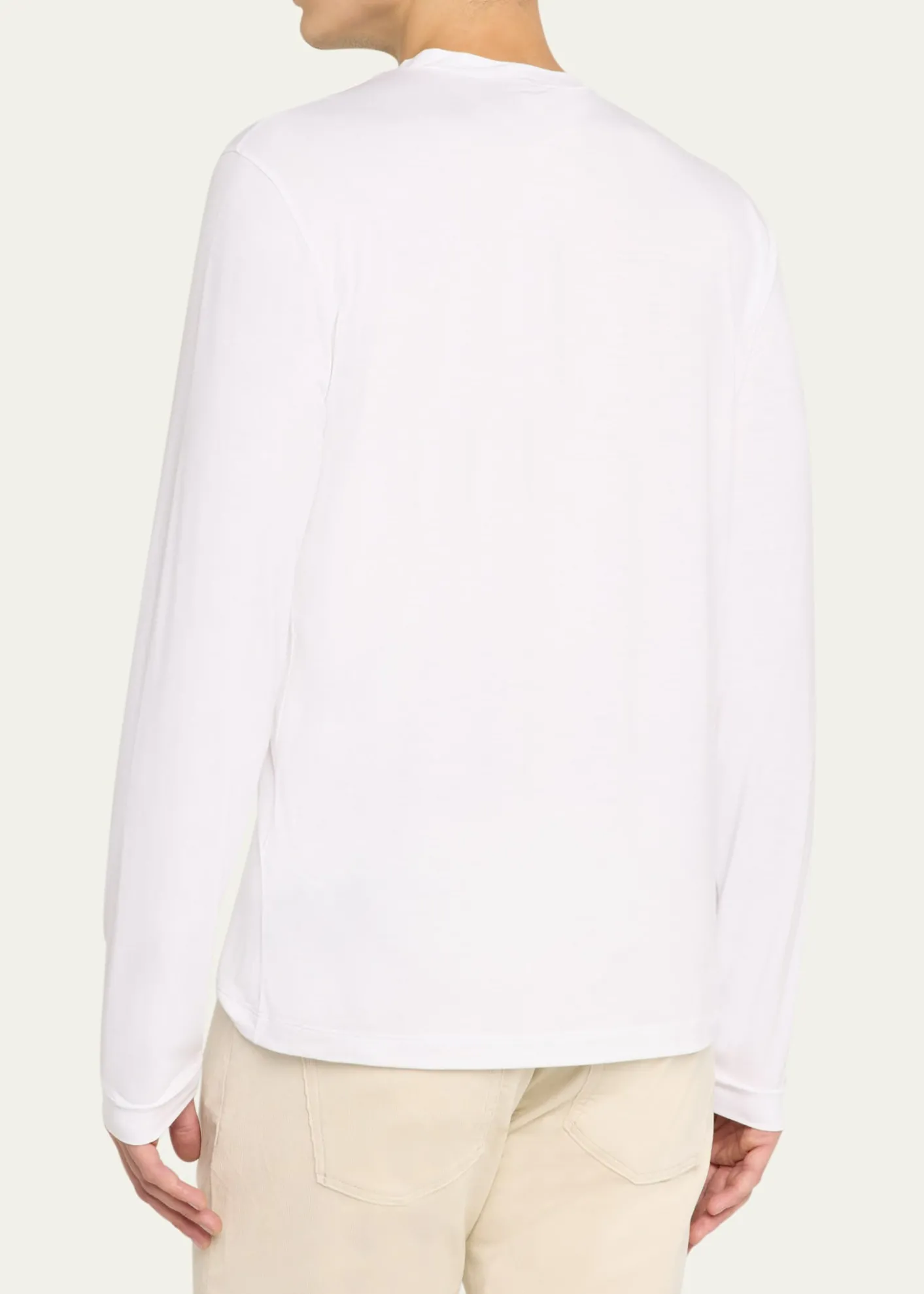 Giorgio ArmaniMen's Solid Cotton T-Shirt