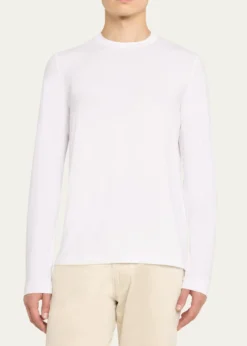 Giorgio ArmaniMen's Solid Cotton T-Shirt