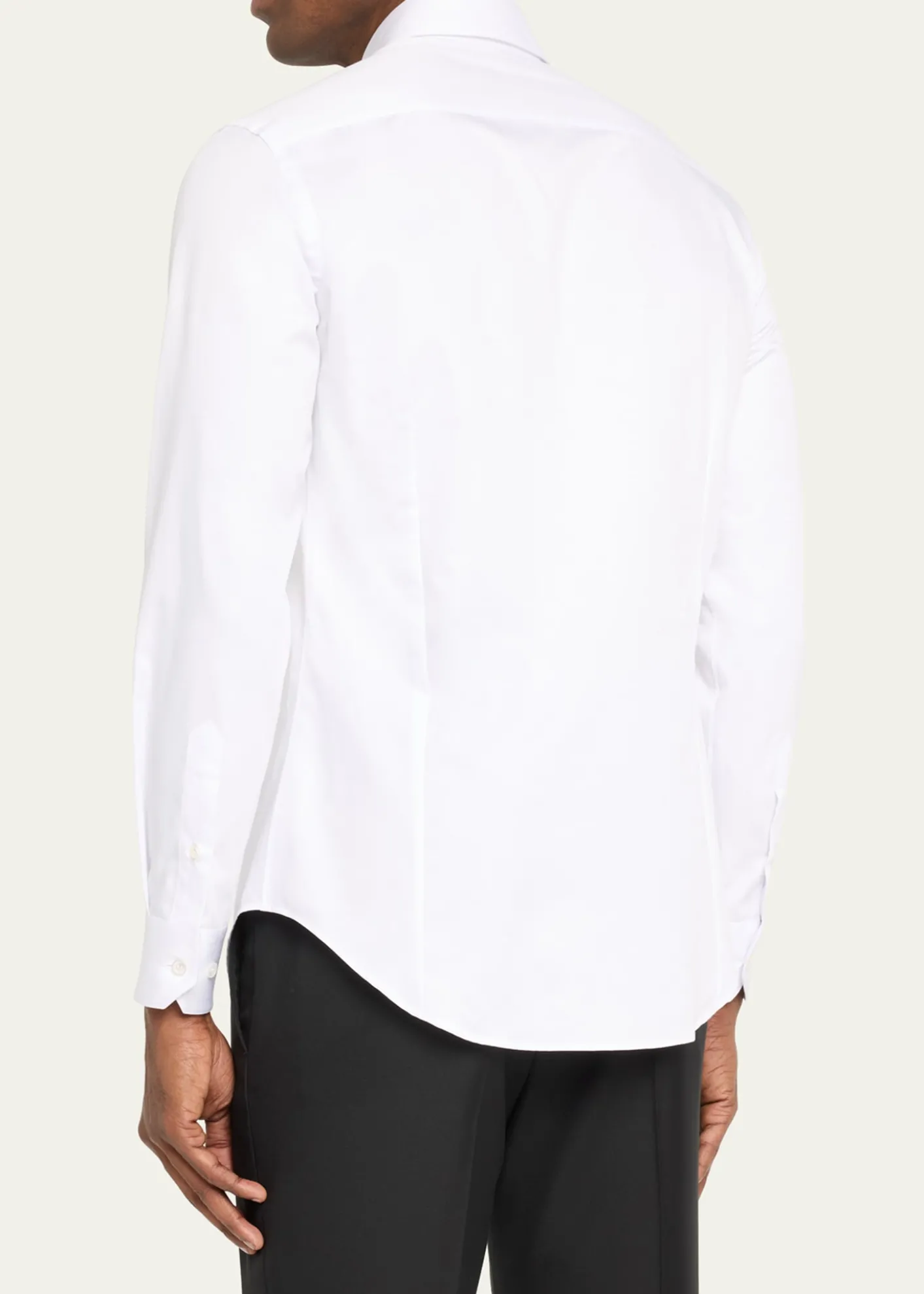 Giorgio ArmaniMen's Solid Cotton Sport Shirt