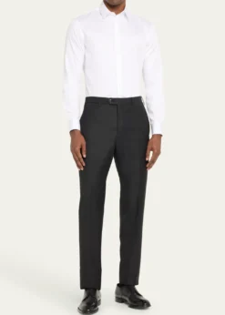 Giorgio ArmaniMen's Solid Cotton Sport Shirt