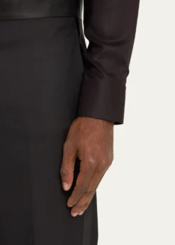 Giorgio ArmaniMen's Solid Formal Tuxedo Pants