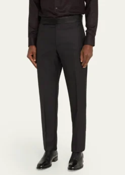 Giorgio ArmaniMen's Solid Formal Tuxedo Pants