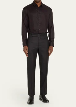Giorgio ArmaniMen's Solid Formal Tuxedo Pants