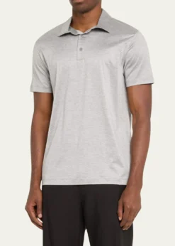 Giorgio ArmaniMen's Solid Jersey Polo Shirt
