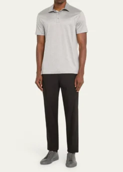 Giorgio ArmaniMen's Solid Jersey Polo Shirt