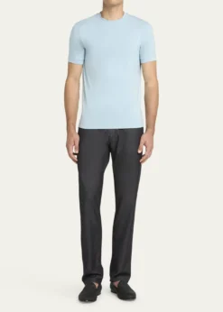 Giorgio ArmaniMen's Solid Short-Sleeve T-Shirt