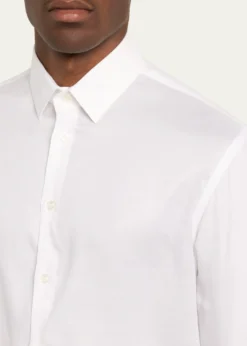 Giorgio ArmaniMen's Solid Tencel Sport Shirt