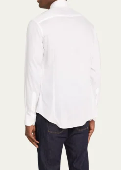 Giorgio ArmaniMen's Solid Tencel Sport Shirt