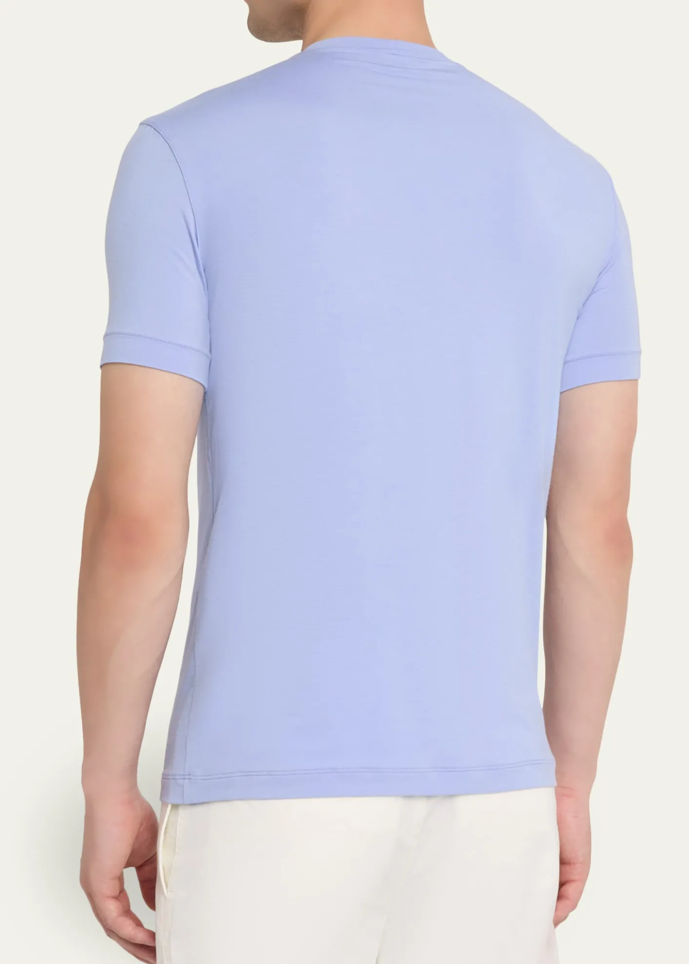 Giorgio ArmaniMen's Solid Viscose Stretch Jersey T-Shirt