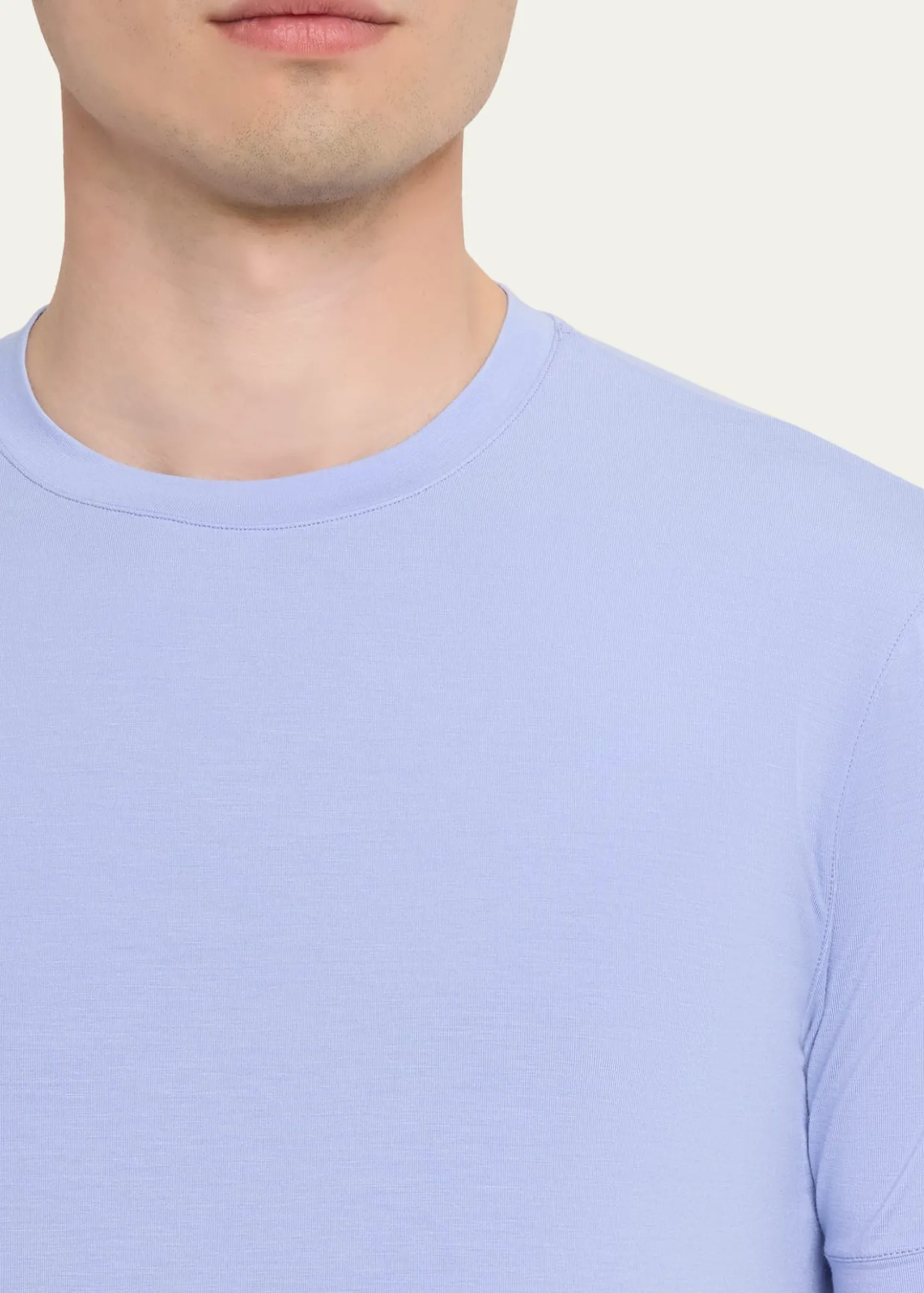 Giorgio ArmaniMen's Solid Viscose Stretch Jersey T-Shirt