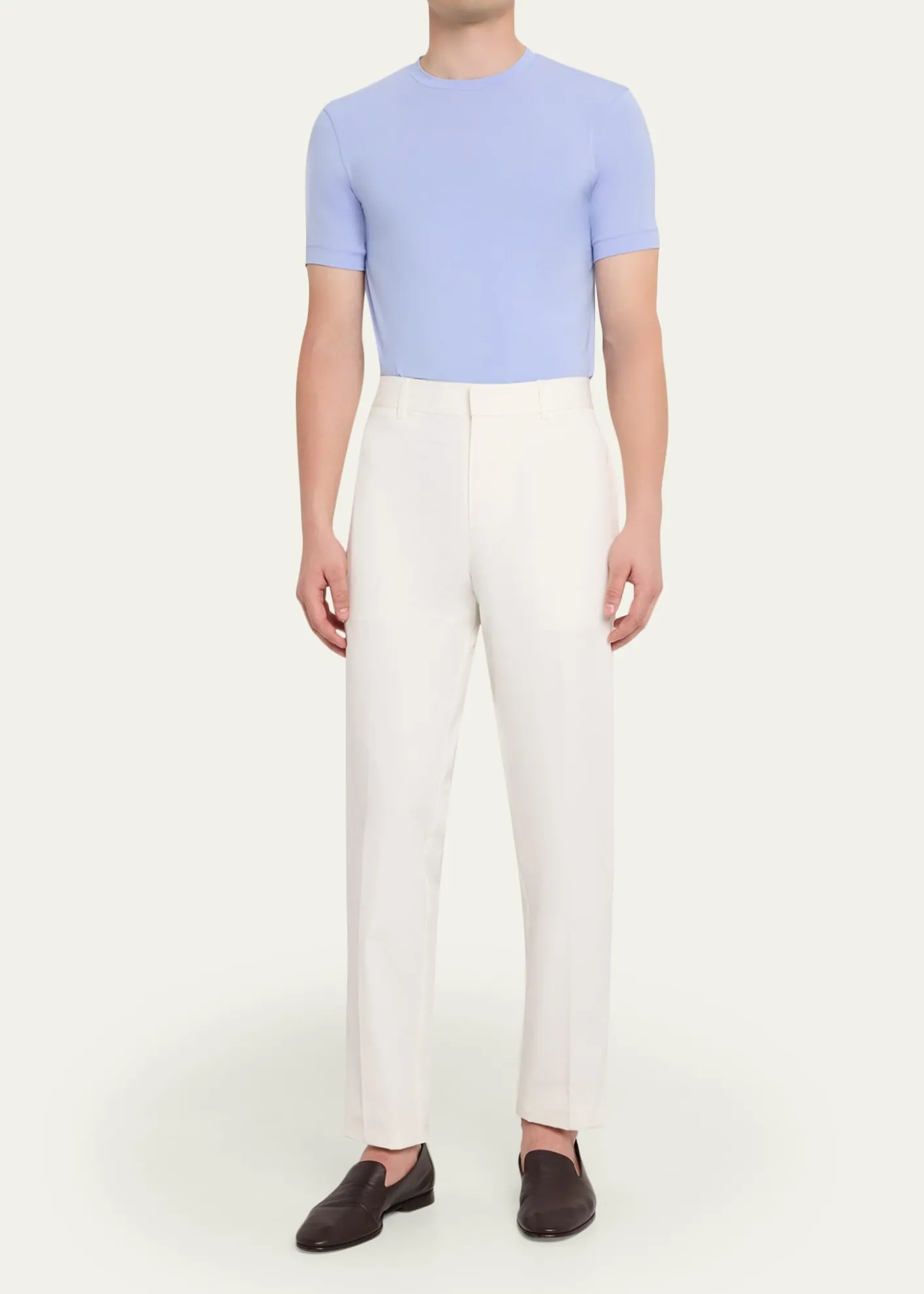 Giorgio ArmaniMen's Solid Viscose Stretch Jersey T-Shirt