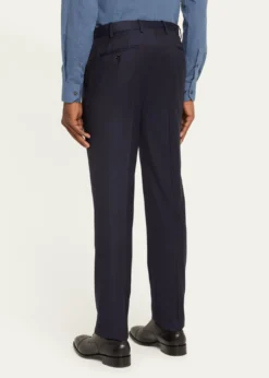Giorgio ArmaniMen's Solid Wool Flat-Front Trousers
