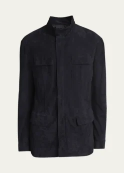 Giorgio ArmaniMen's Suede Field Jacket