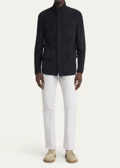 Giorgio ArmaniMen's Suede Field Jacket