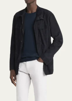 Giorgio ArmaniMen's Suede Field Jacket