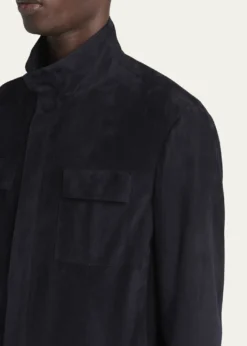 Giorgio ArmaniMen's Suede Field Jacket