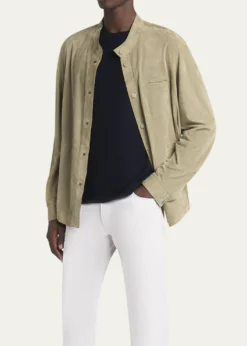 Giorgio ArmaniMen's Suede Overshirt