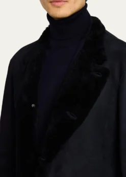 Giorgio ArmaniMen's Suede Shearling Jacket