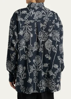 Giorgio ArmaniMen's Textured Cotton Linework Button-Down Shirt